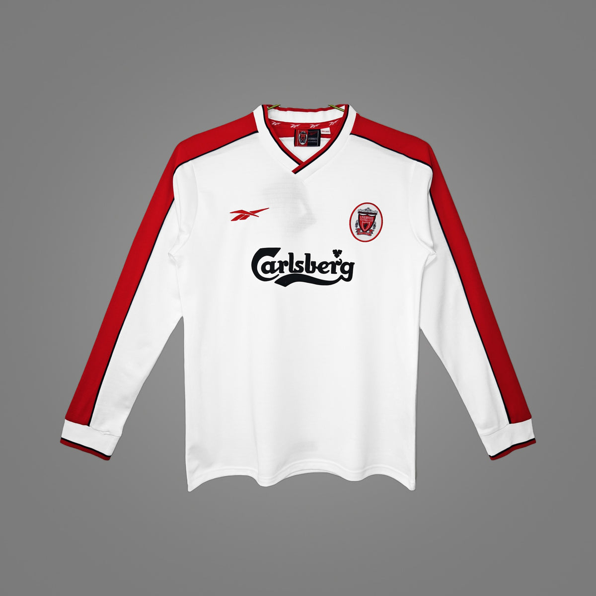 Maillot rétro Liverpool Extérieur 1998 Manches Longues - face avant