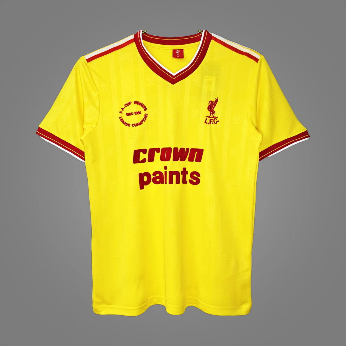 Maillot rétro Liverpool Third jaune 1985/86 - face avant