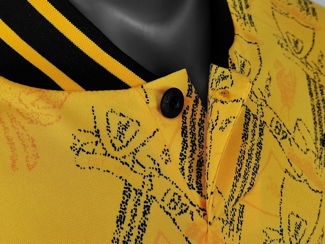 Maillot rétro Liverpool Third jaune 1994/96 - détail 1