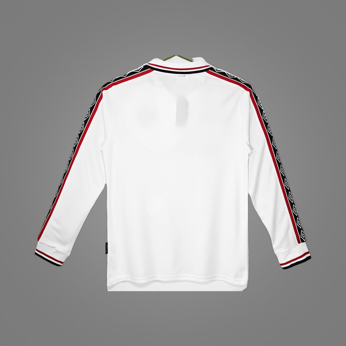 Maillot rétro Manchester United Blanc 1998/99 Manches Longues - face avant