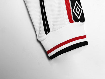 Maillot rétro Manchester United Blanc 1998/99 Manches Longues - détail 3