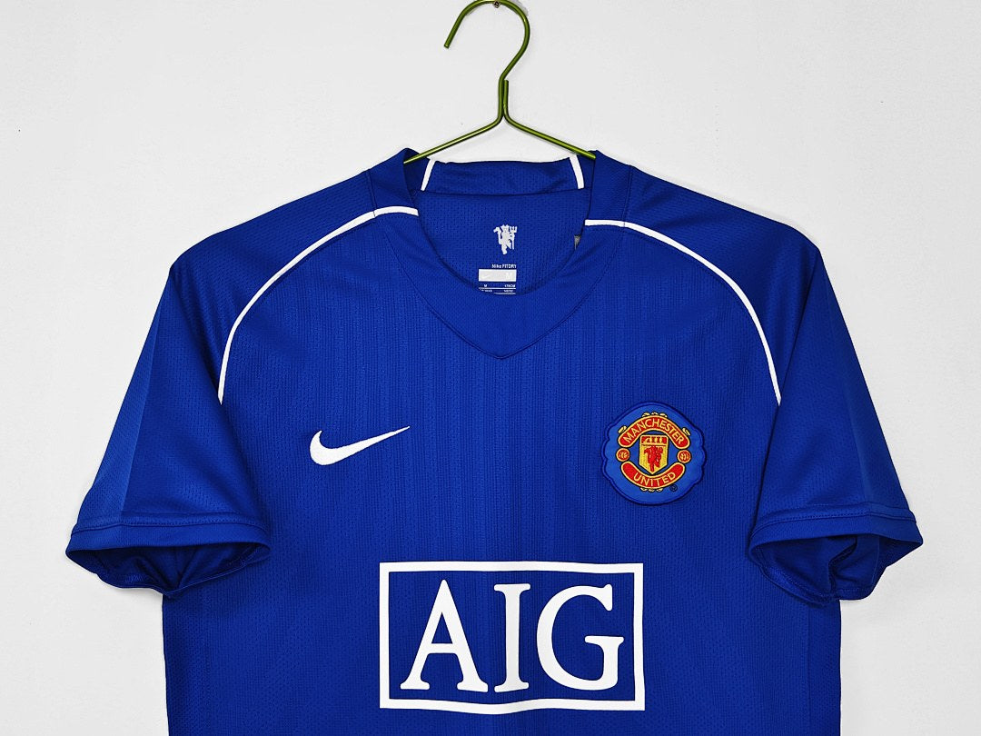 Maillot rétro Manchester United Gardien bleu 2007/08 - détail 2