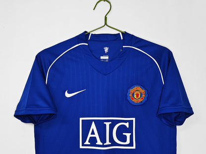 Maillot rétro Manchester United Gardien bleu 2007/08 - détail 2