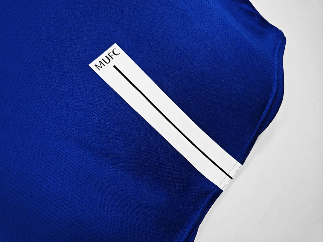 Maillot rétro Manchester United Gardien bleu 2007/08 - détail 3