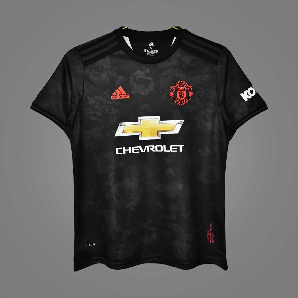 Maillot rétro Manchester United Third noir 2019/20 - face avant