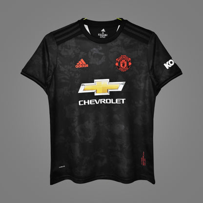 Maillot rétro Manchester United Third noir 2019/20 - face avant