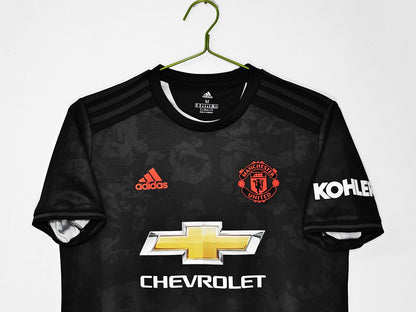 Maillot rétro Manchester United Third noir 2019/20 - détail 2
