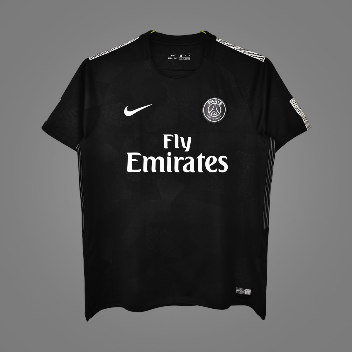 Maillot rétro Paris Saint-Germain Third noir 2017/18 - face avant