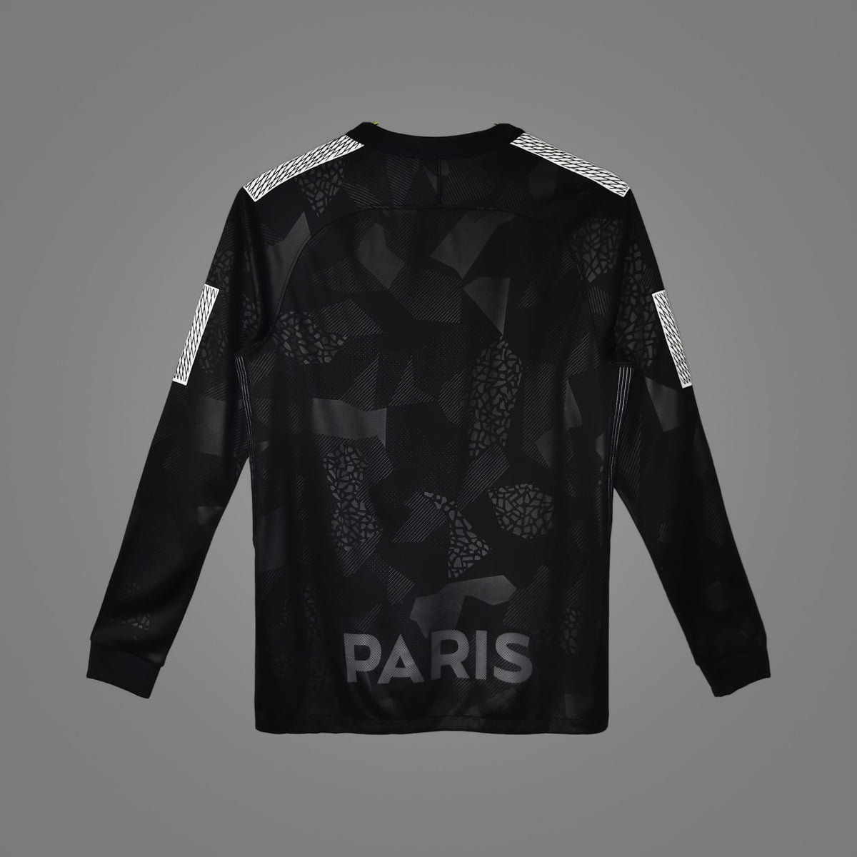 Maillot rétro Paris Saint-Germain Third noir 2017/18 Manches Longues - dos