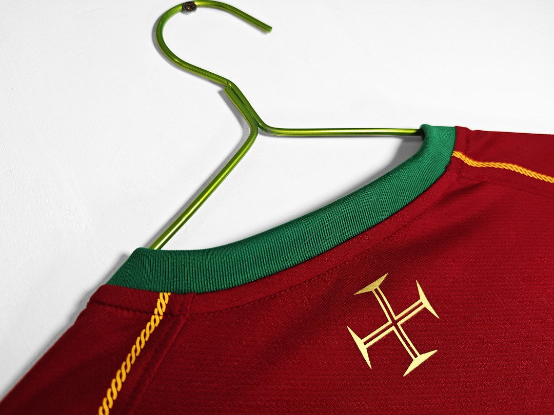Maillot rétro Portugal Domicile 2006 Manches Longues - détail 2
