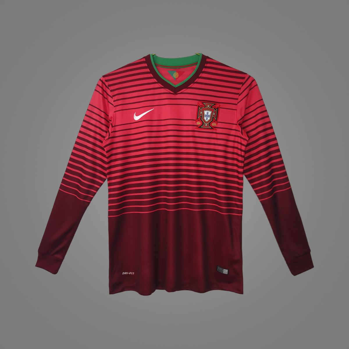 Maillot rétro Portugal Domicile 2014 Manches Longues - dos