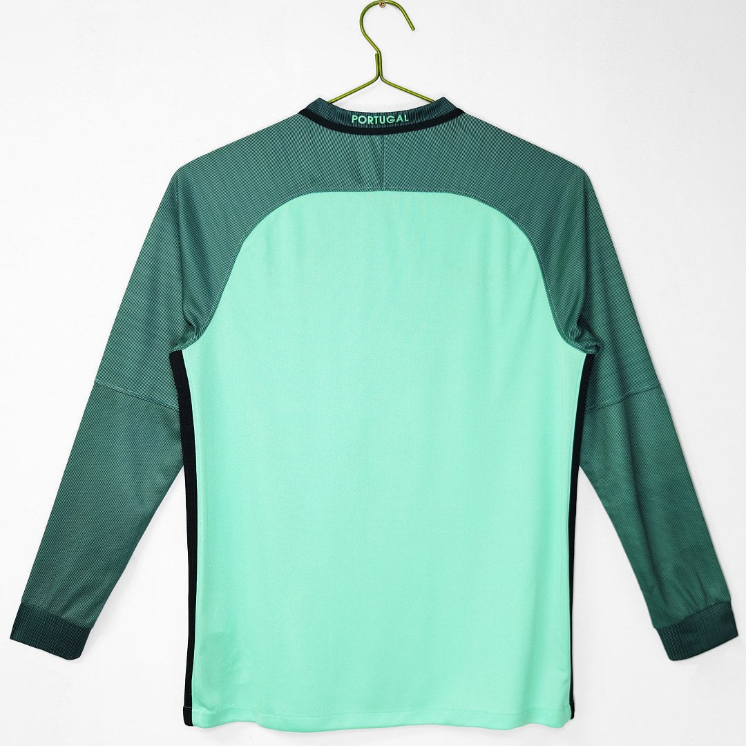 Maillot rétro Portugal Extérieur 2016 Manches Longues - détail 1