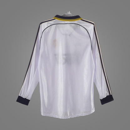Maillot rétro Real Madrid Domicile 1998/00 Manches Longues - dos