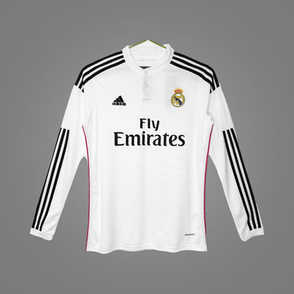 Maillot rétro Real Madrid Domicile 2014/15 Manches Longues - face avant