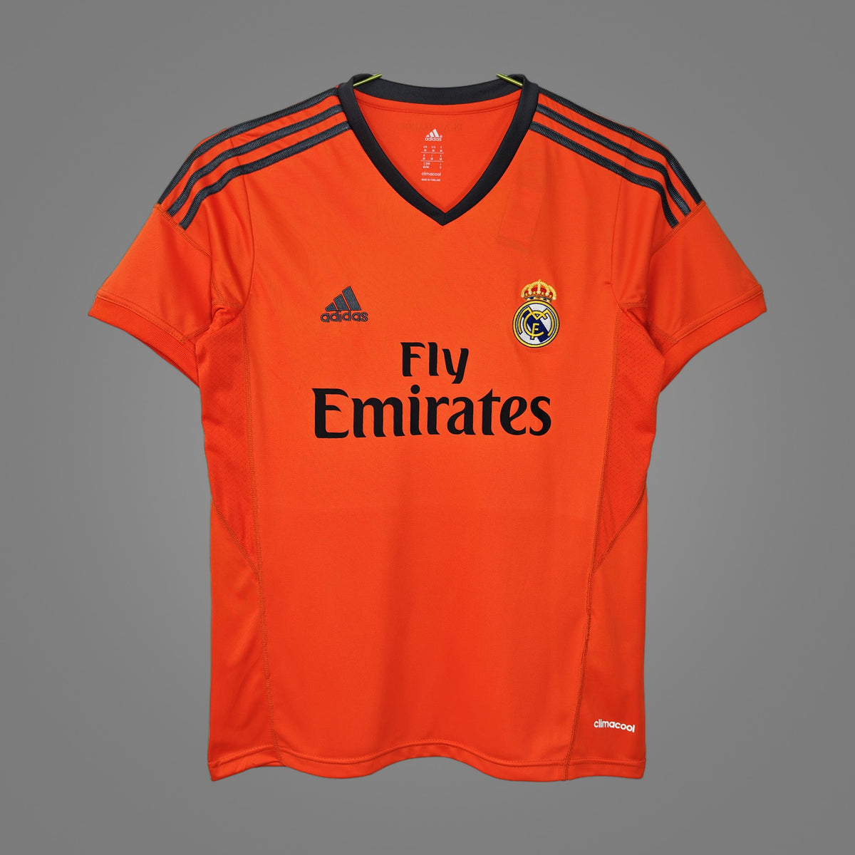 Maillot rétro Real Madrid Third orange 2013/14 - face avant