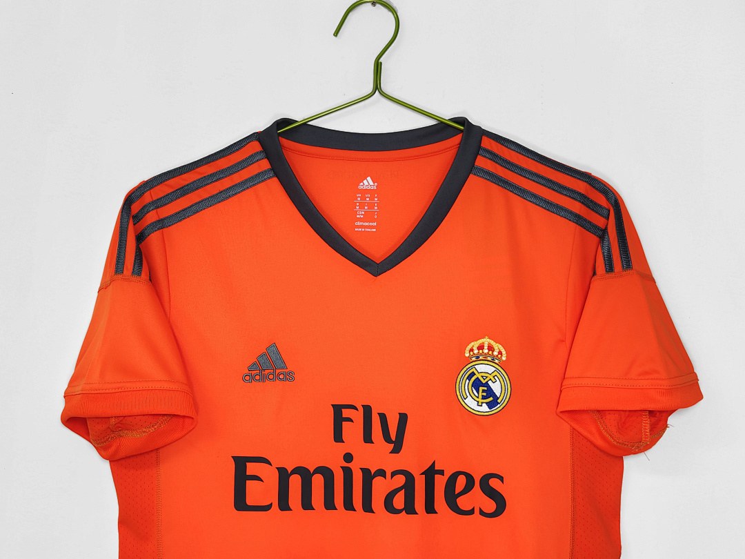 Maillot rétro Real Madrid Third orange 2013/14 - détail 2