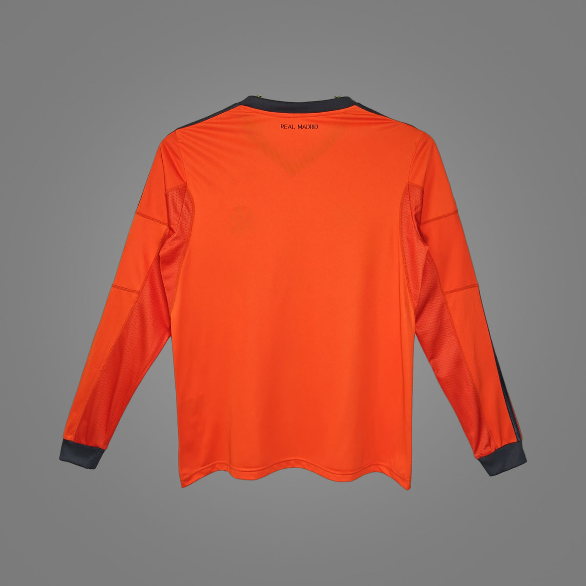 Maillot rétro Real Madrid Third orange 2013/14 Manches Longues - dos