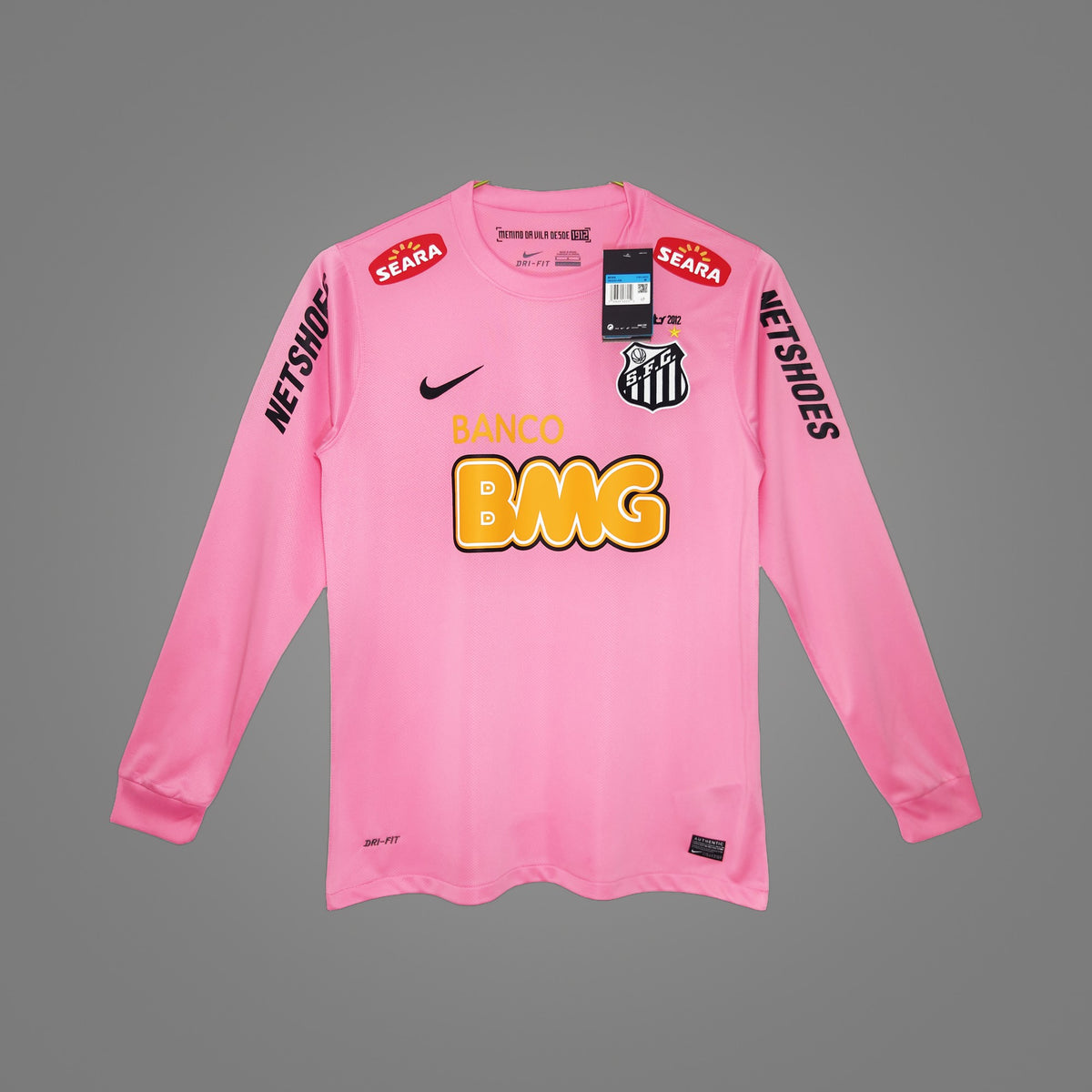 Maillot rétro Santos Rose 2013 Manches Longues - face avant